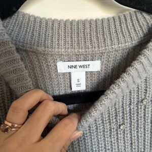 Nine West Light Gray Sweater